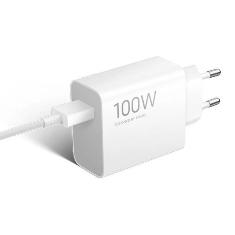 Carregador Xiaomi HyperCharge 100W (Type-A) + Cabo USB-C Branco