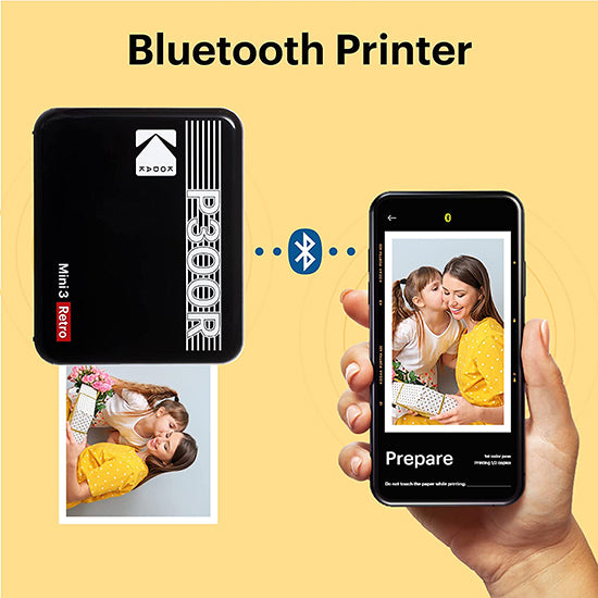 Impressora Kodak Photo Printer Mini Retro 3 P300R Amarelo (60 Folhas)
