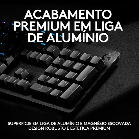Teclado Mecânico Logitech G512 Carbon RGB GX Brown Switches