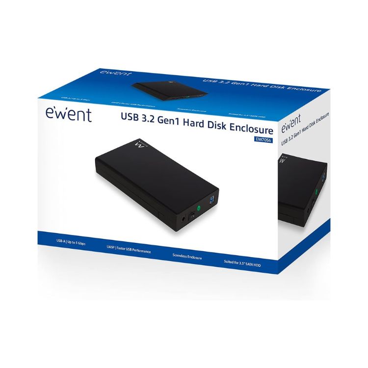 Caixa Externa Ewent EW7056 HDD 3.5 SATA USB 3.2