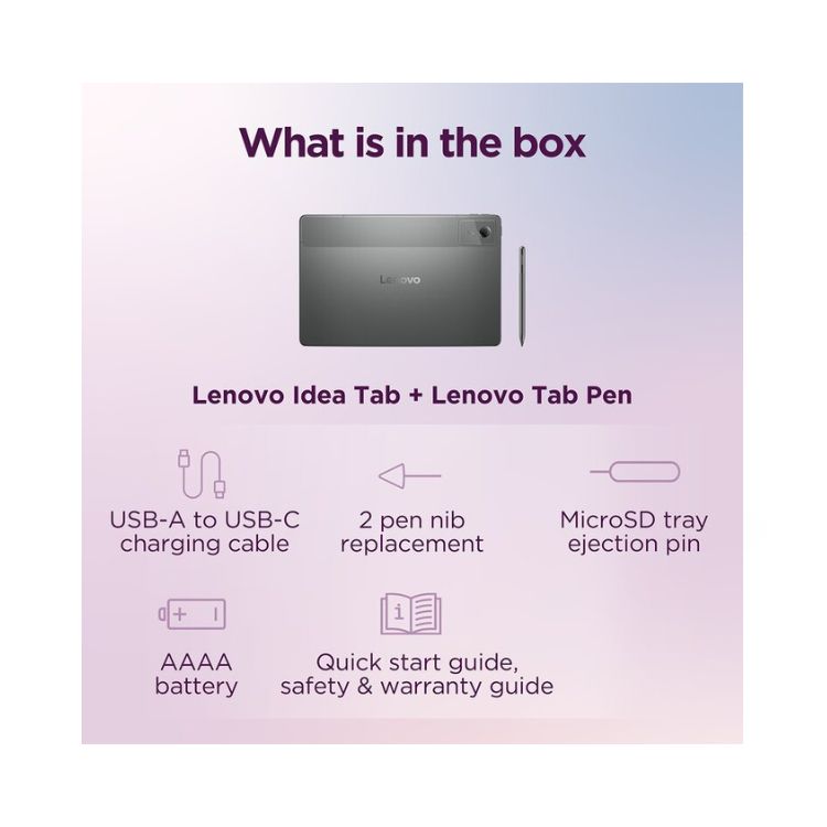 Tablet Lenovo Idea Tab 11" 2.5K Wi-Fi 4GB/128GB + Pen Stylus Cinzento