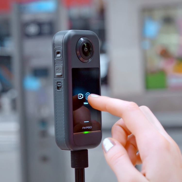 Action Cam Akaso 360 Preto