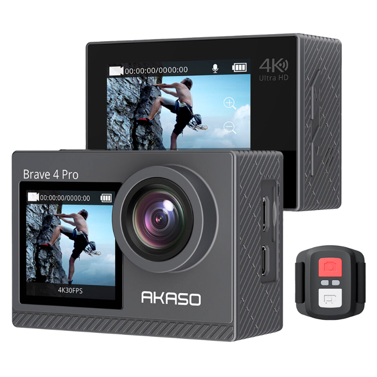 Action Cam Akaso Brave 4 Pro Sport Kit Preto