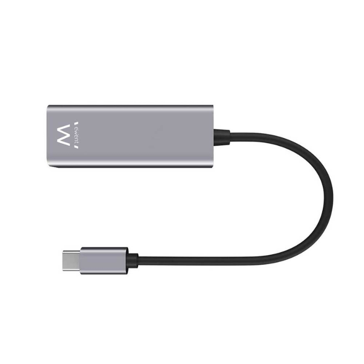 Adaptador de Rede Ewent Gigabit USB-C Cinza EW9818