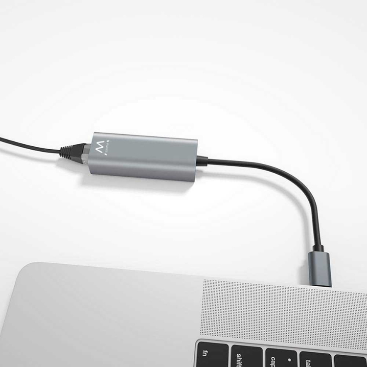 Adaptador de Rede Ewent Gigabit USB-C Cinza EW9818