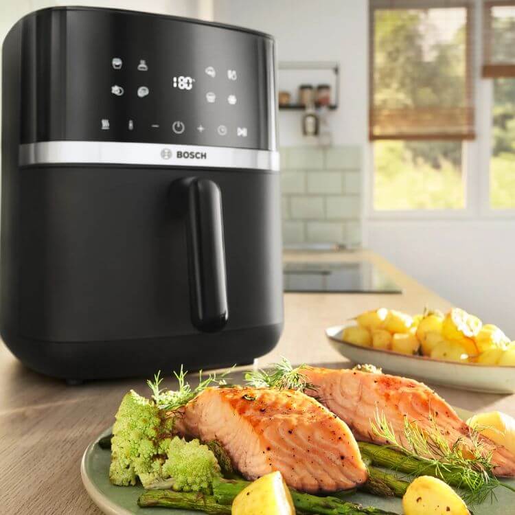 Fritadeira Bosch Air Fryer MAF462B0 6.1L 2050W Preto