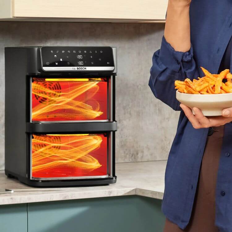 Fritadeira Bosch Air Fryer Serie 6 MAFD661B4 12L Preto