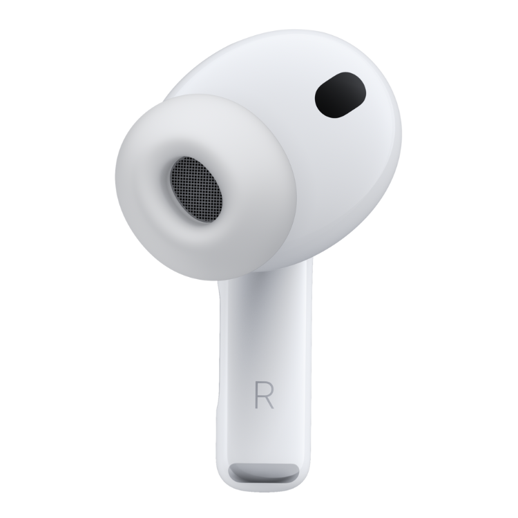 AirPods Pro 3 Bluetooth Apple branco, auricular direito com microfone e luz indicativa de carga.