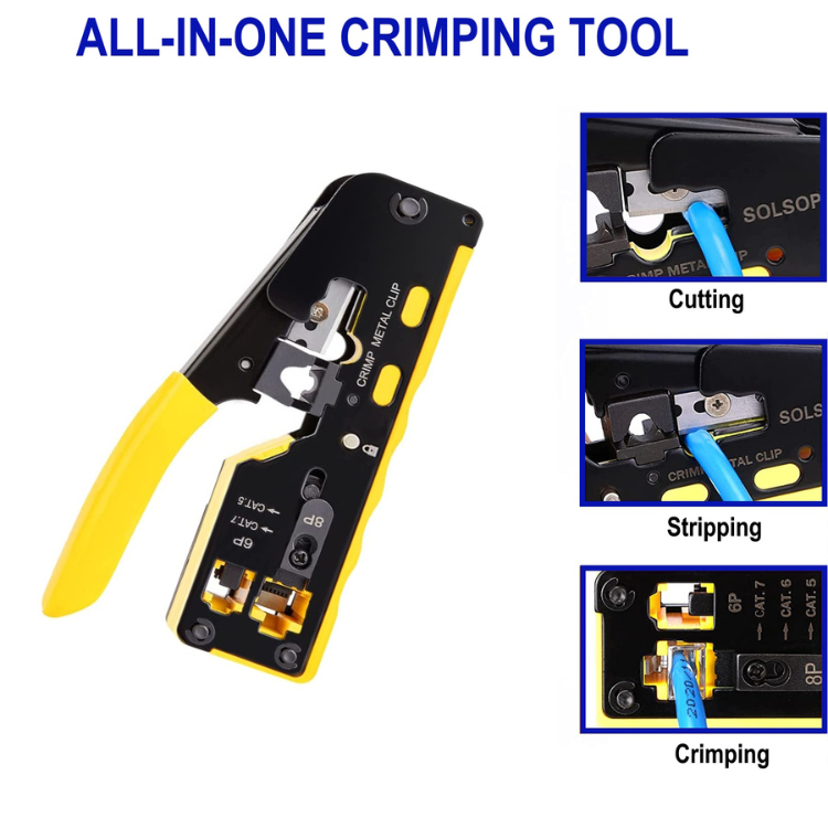Alicate Crimpagem Ewent RJ45 Cat 5E/6/6A/7