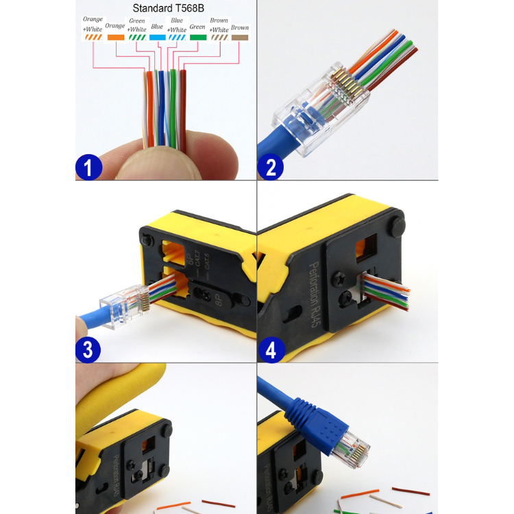 Alicate Crimpagem Ewent RJ45 Cat 5E/6/6A/7