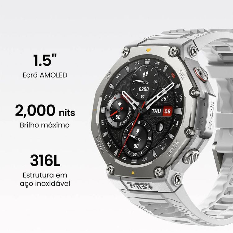 Amazfit T-Rex 3 48mm Cinzento - Artigo de Exposição