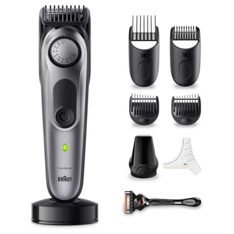 Aparador de Barba Braun Series 7 BT7420 6 em 1 Preto