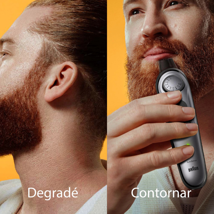Aparador de Barba Braun Series 7 BT7420 6 em 1 Preto
