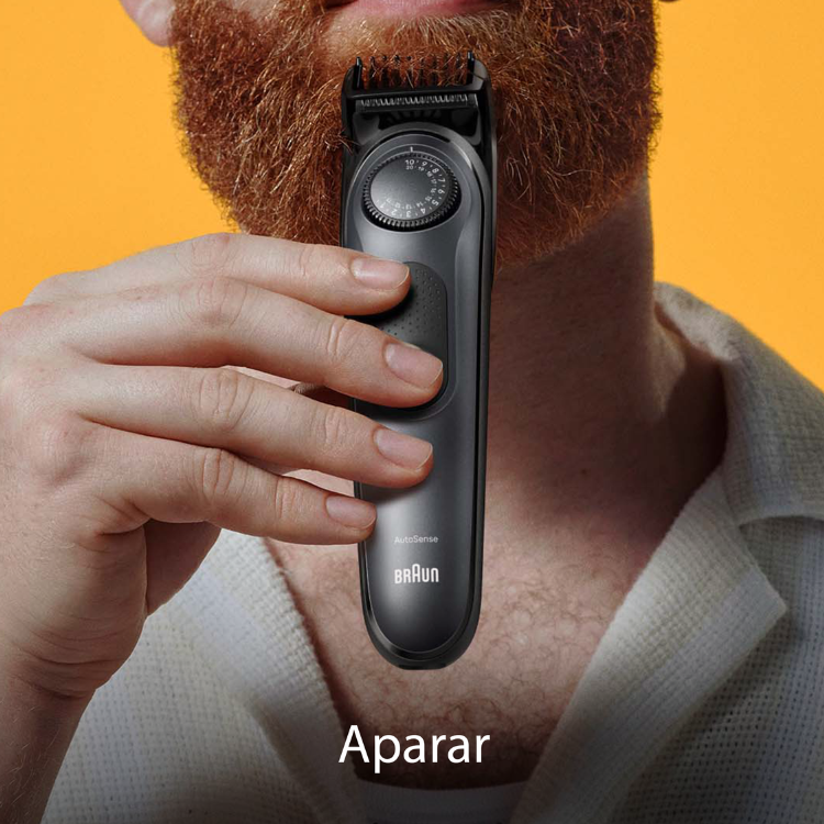 Aparador de Barba Braun Series 7 BT7420 6 em 1 Preto