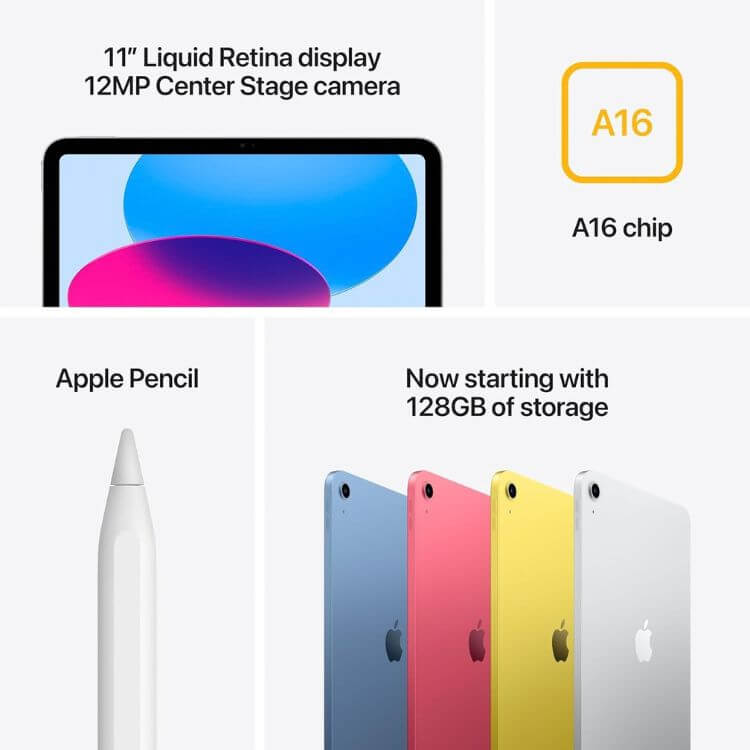 Apple iPad 2025 11" 11ª Geração (2025) A16 256GB Wi-Fi Rosa