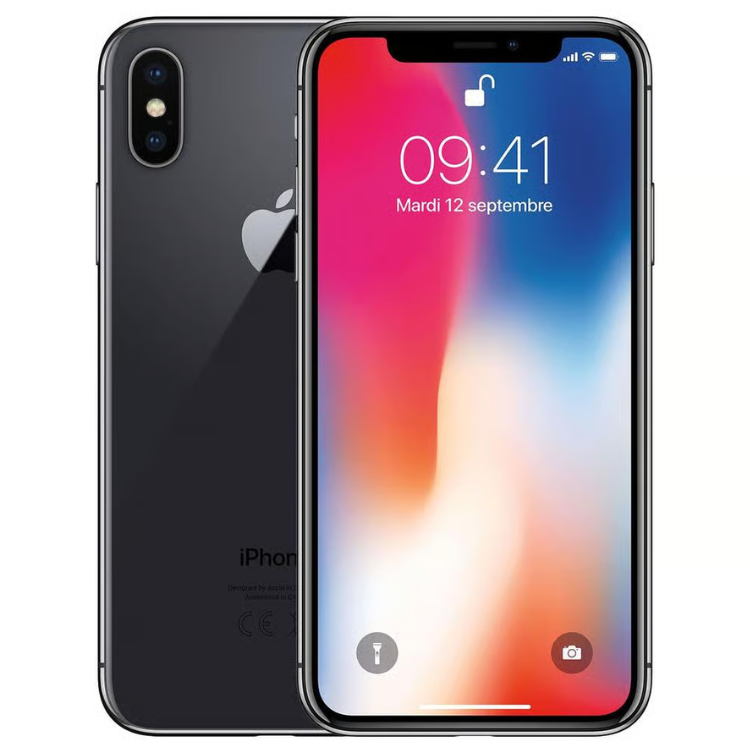 Apple iPhone X 64GB Cinzento Sideral - Usado Grade A+ (S/Face ID)