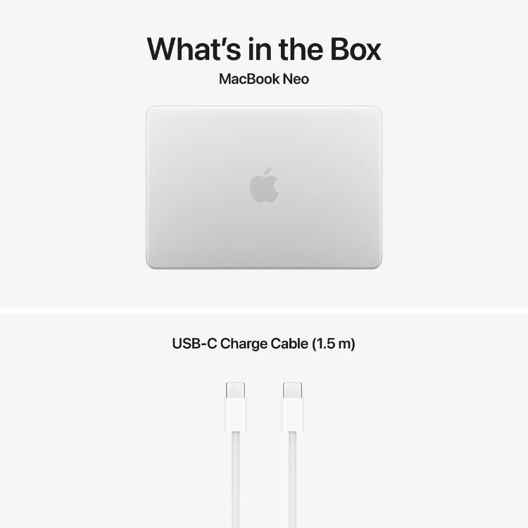 Apple Macbook Neo 13" A18 Pro CPU 6-core GPU 5-core 8GB/512GB Touch ID Silver