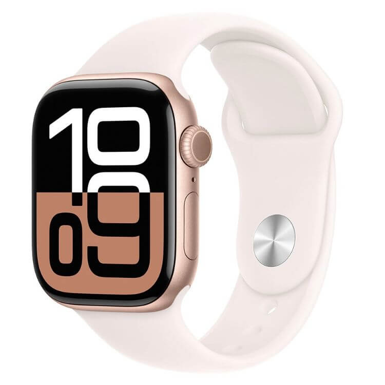 Apple Watch Series 10 GPS + Cellular 42mm Alumínio Luz das Estrelas c/ Bracelete Desportiva Luz das Estrelas - S/M