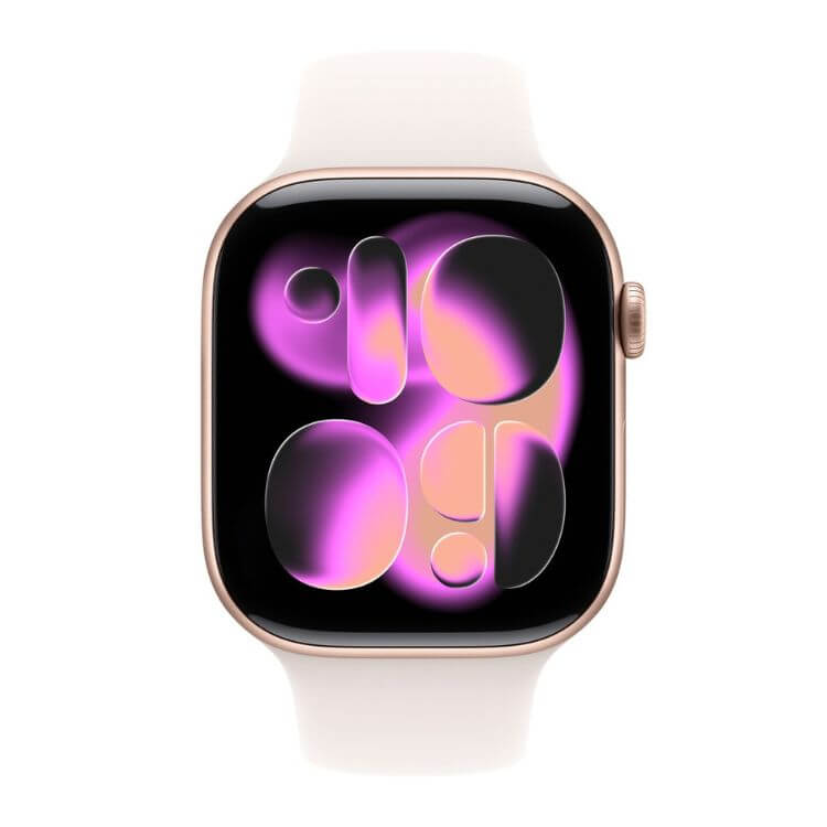 Apple Watch Series 11 GPS + Cellular 42mm Alumínio Luz das Estrelas c/ Bracelete Desportiva Luz das Estrelas - S/M