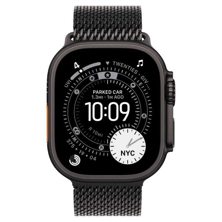 Smartwatch Apple Watch Ultra 3 GPS + Cellular 49mm Titânio Preto c/ Bracelete Loop Milanesa Titânio - S