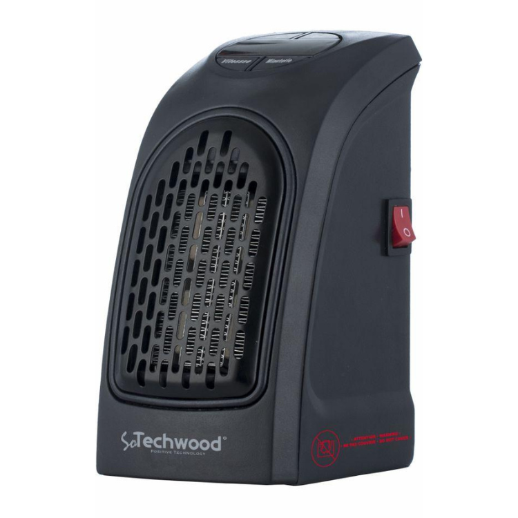 Mini Aquecedor Elétrico Cerâmico Techwood 400W Portátil