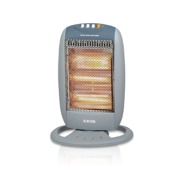 Aquecedor Elétrico Halogéneo Haeger Halo Plus 1200W Oscilante