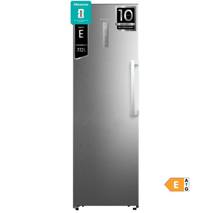 Arca Congeladora Vertical Hisense FT3K310SAIE1 312L Inox