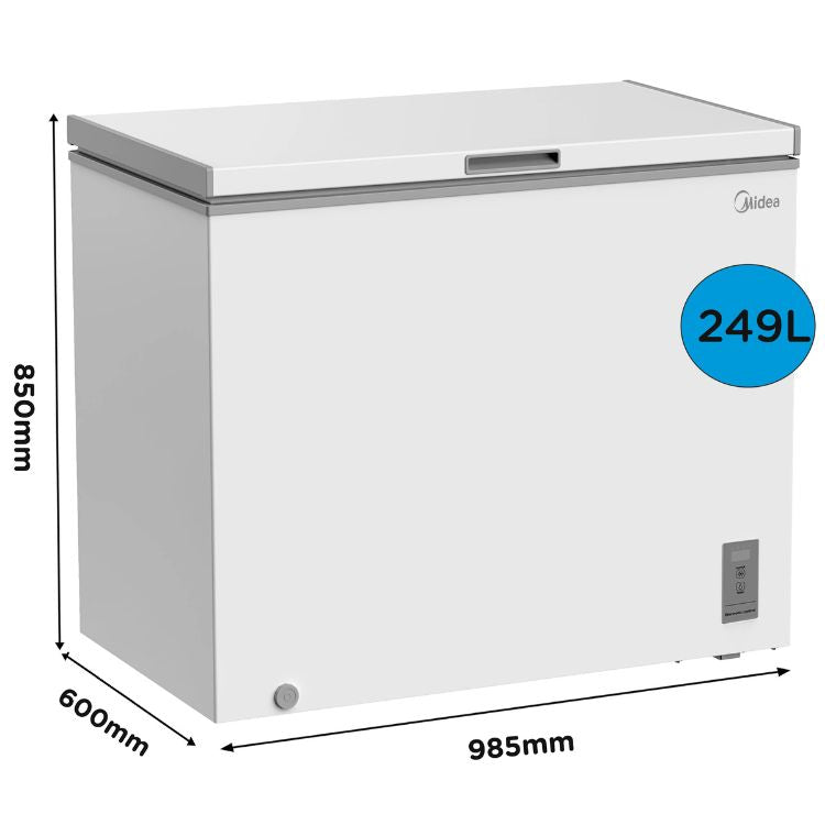 Arca Congeladora Horizontal Midea MDRC345FZE01 249L Branco