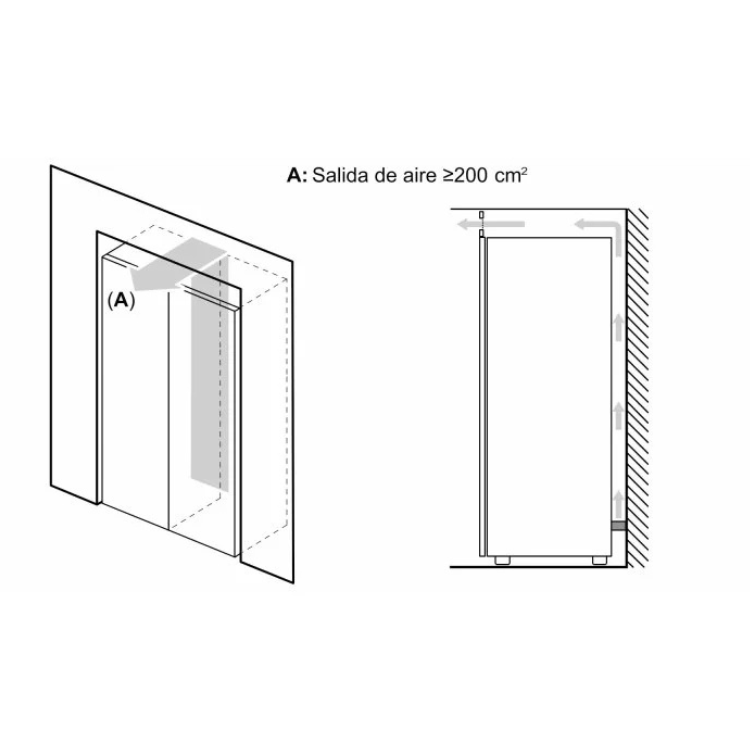 Arca Congeladora Vertical Balay 3GFE563WE 242L - Novo/Ligeiro Dano
