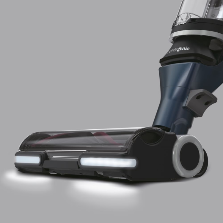 Hoover HFX20P 011 blue handheld vacuum cleaner head with LED lights.