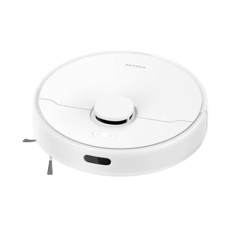 White Dreame D10 Plus Gen 2 robot vacuum cleaner with charging dock base.