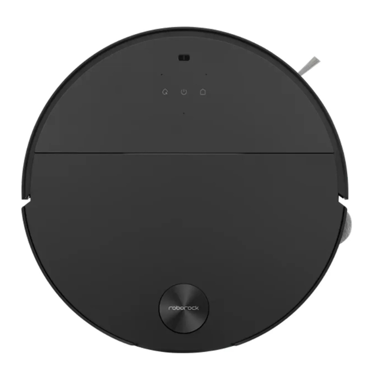 Aspirador robot Roborock Saros 10 preto com estação de limpeza automática.