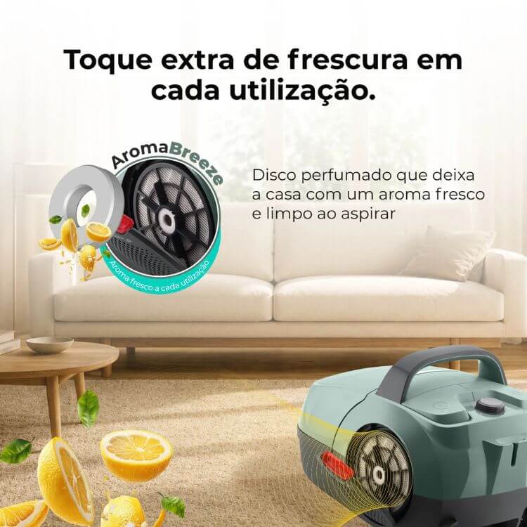 Aspirador Flama c/ Saco Spin&Go 1677FL 800W