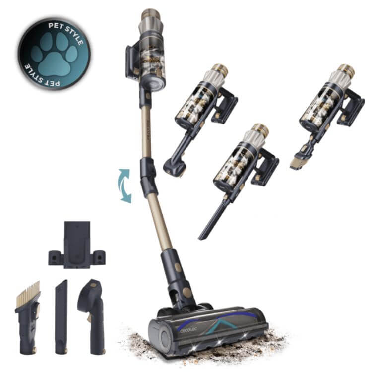 Aspirador Vertical Cecotec Conga Rockstar RS90 Pet Flex X-Treme