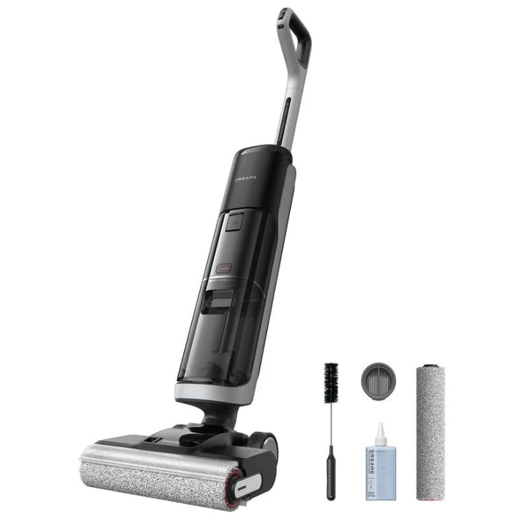 Dreame H14 Pro wet and dry vacuum, black, with accessories.