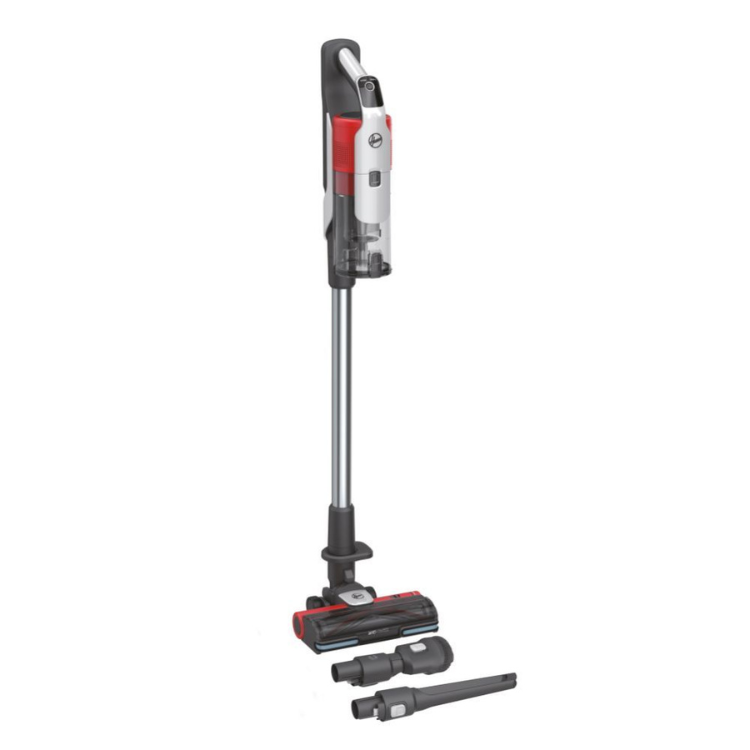 Hoover HF9 350W grey upright vacuum with attachments.