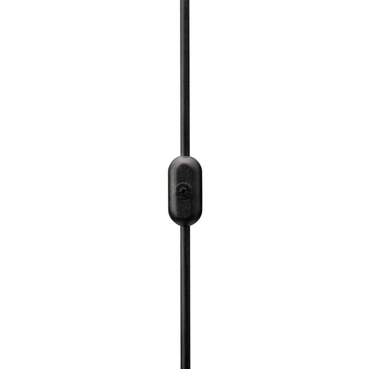 Auriculares Marshall Mode EQ preto com controlo remoto e microfone.