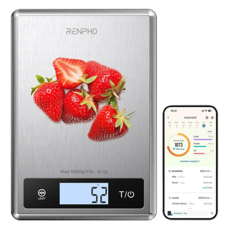 Balança de Cozinha Renpho Calibra 1 Smart Nutrition Scale