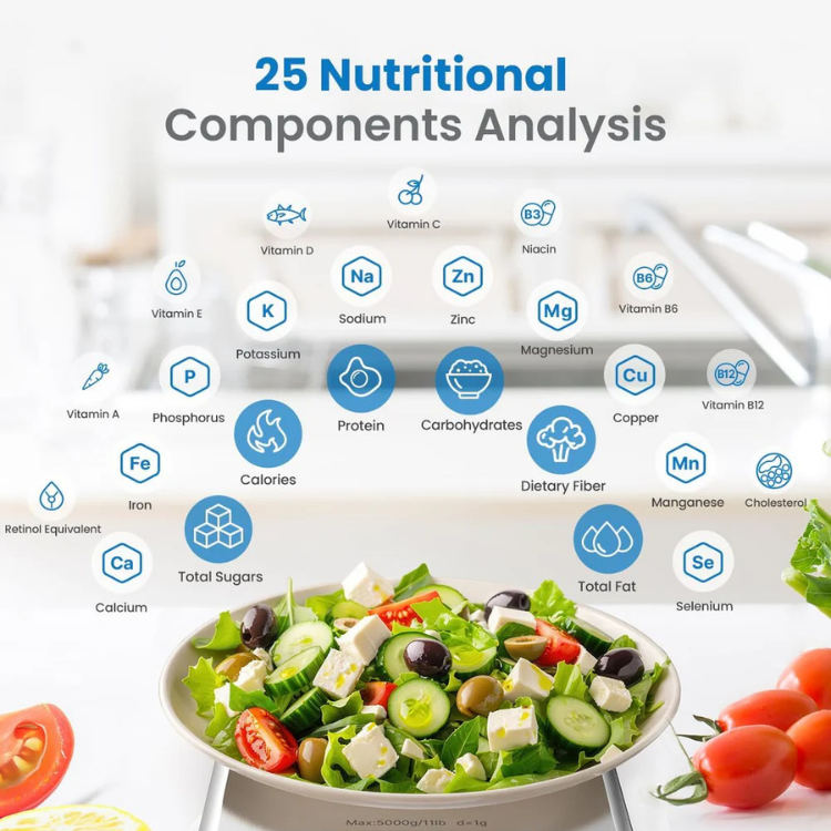 Balança de Cozinha Renpho Calibra 1 Smart Nutrition Scale