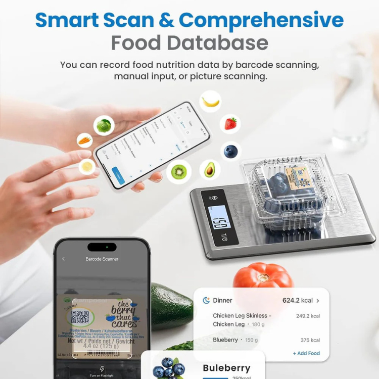 Balança de Cozinha Renpho Calibra 1 Smart Nutrition Scale
