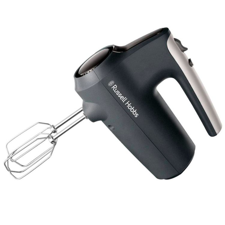 Russell Hobbs Desire Matte Charcoal handheld electric mixer, black and silver, 350W.