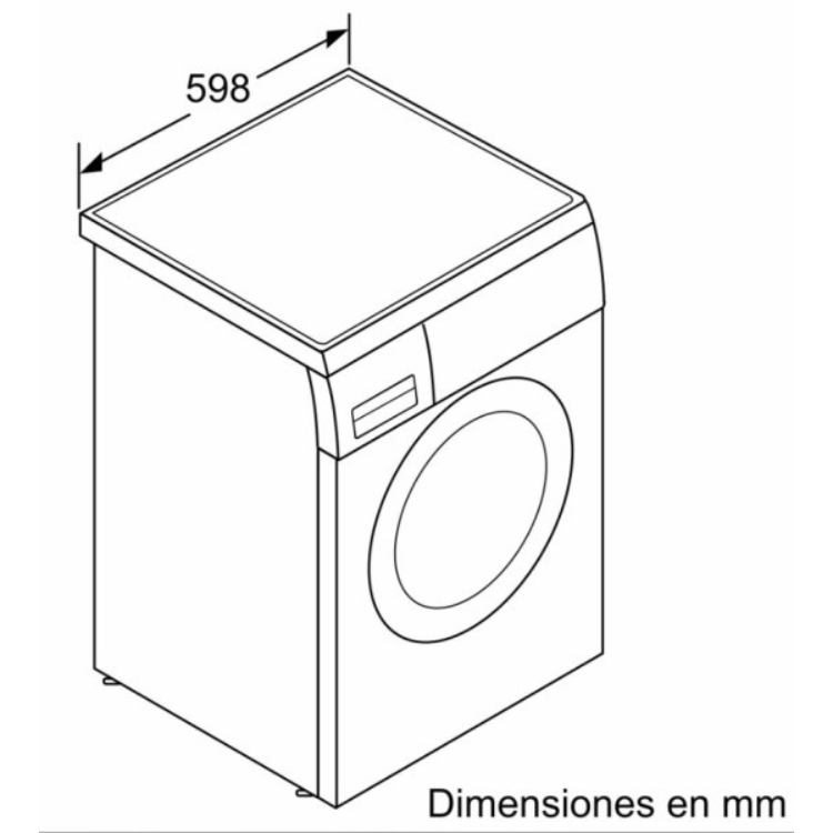 Bosch Serie 6 WUU28T68ES washing machine, 9Kg, 1400RPM, white, front loader.
