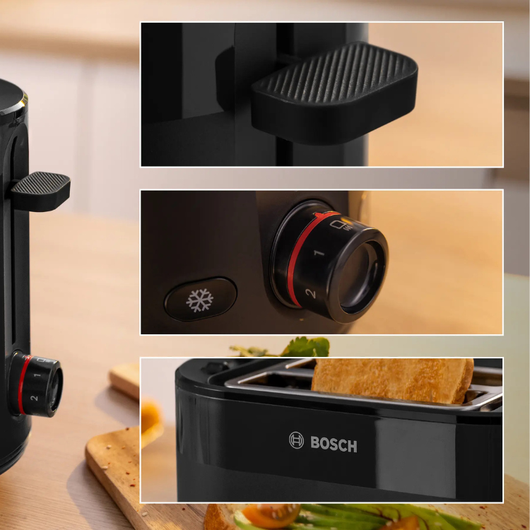 Torradeira Bosch MyMoment 2 Ranhuras 950W Preto