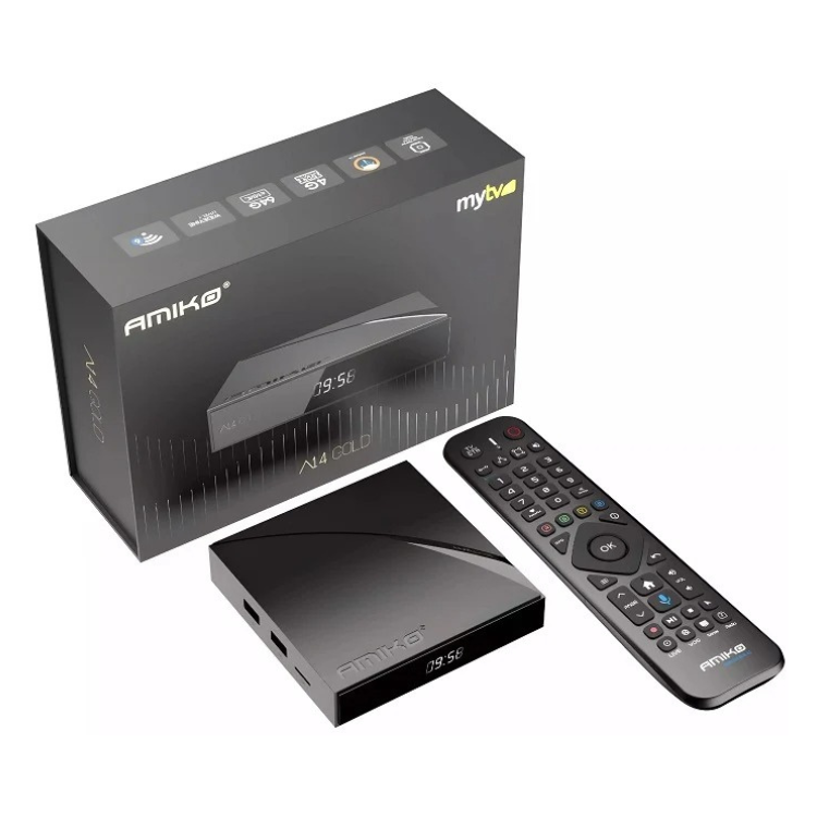 Box IPTV Amiko A14 Gold Android 4GB/64GB MyTV Online 3 4K