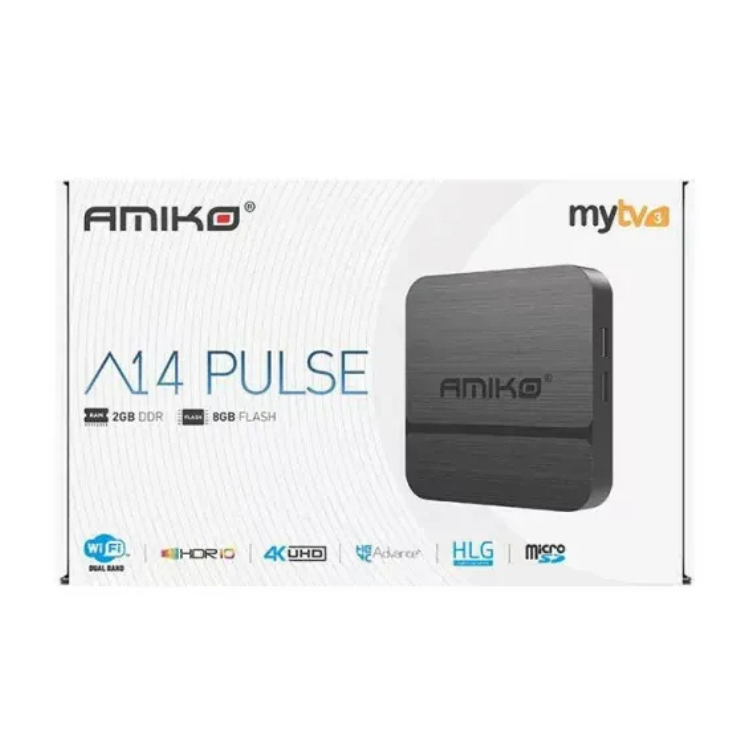 Box IPTV Amiko A14 Pulse Android 2GB/8GB 4K MyTV Online 3 4K
