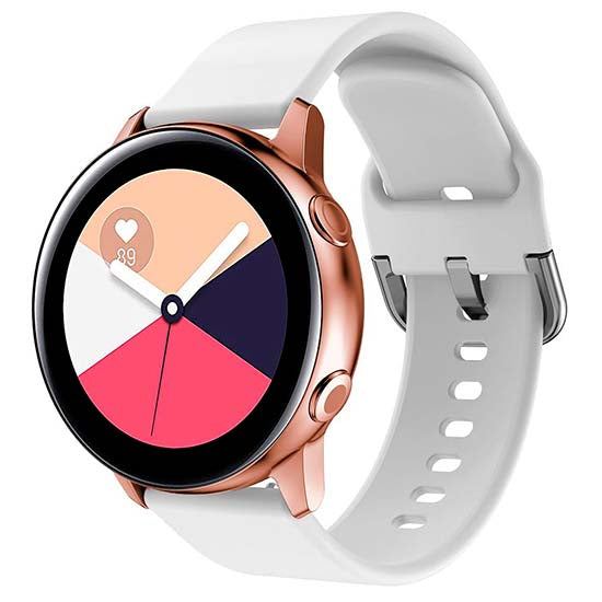 Bracelete DEVIA Deluxe Sport Samsung Galaxy Watch Active R500 Branco