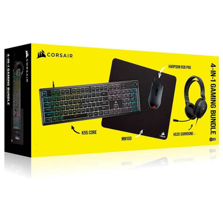 Bundle Corsair Gaming Teclado + Rato + Headset + Tapete