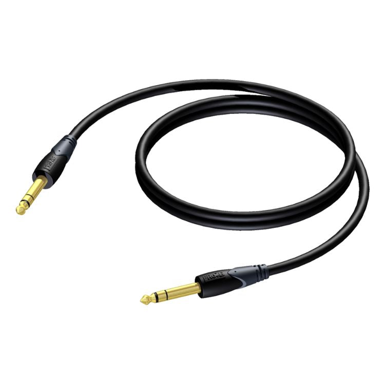 Cabo de Áudio PROCAB Jack 6,3 Stereo Macho / Jack 6,3 Stereo Macho CLA610/10 10m