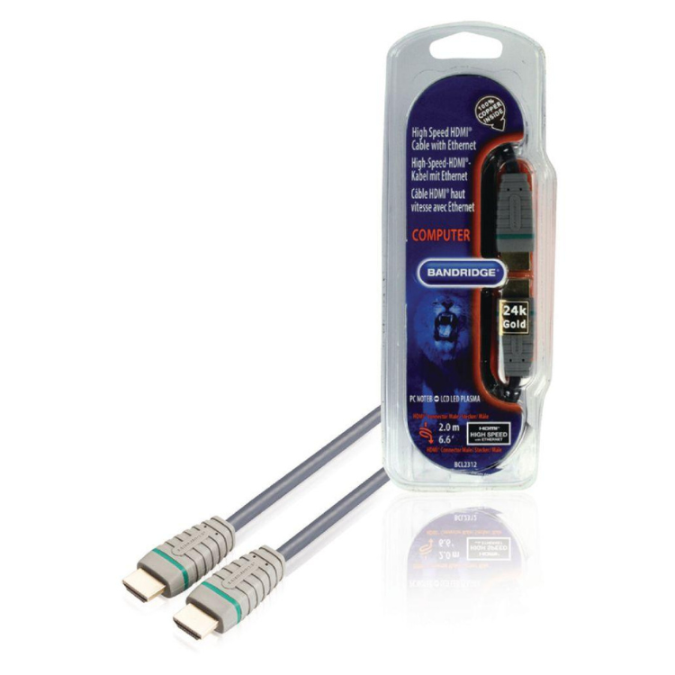 Cabo HDMI Bandridge Macho/Macho 1.4 2m