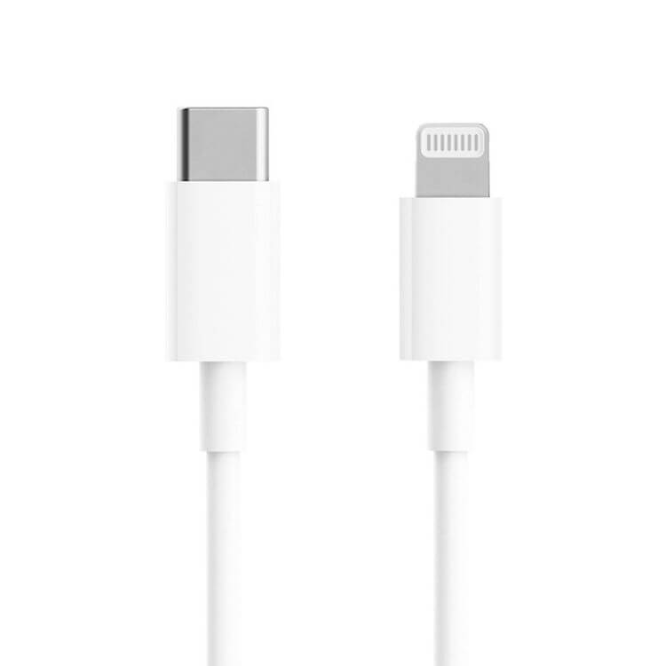 Cabo de Dados Xiaomi USB-C p/ Lightning 1m Branco